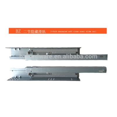 two fold soft close full extension undermount concealed drawer slide